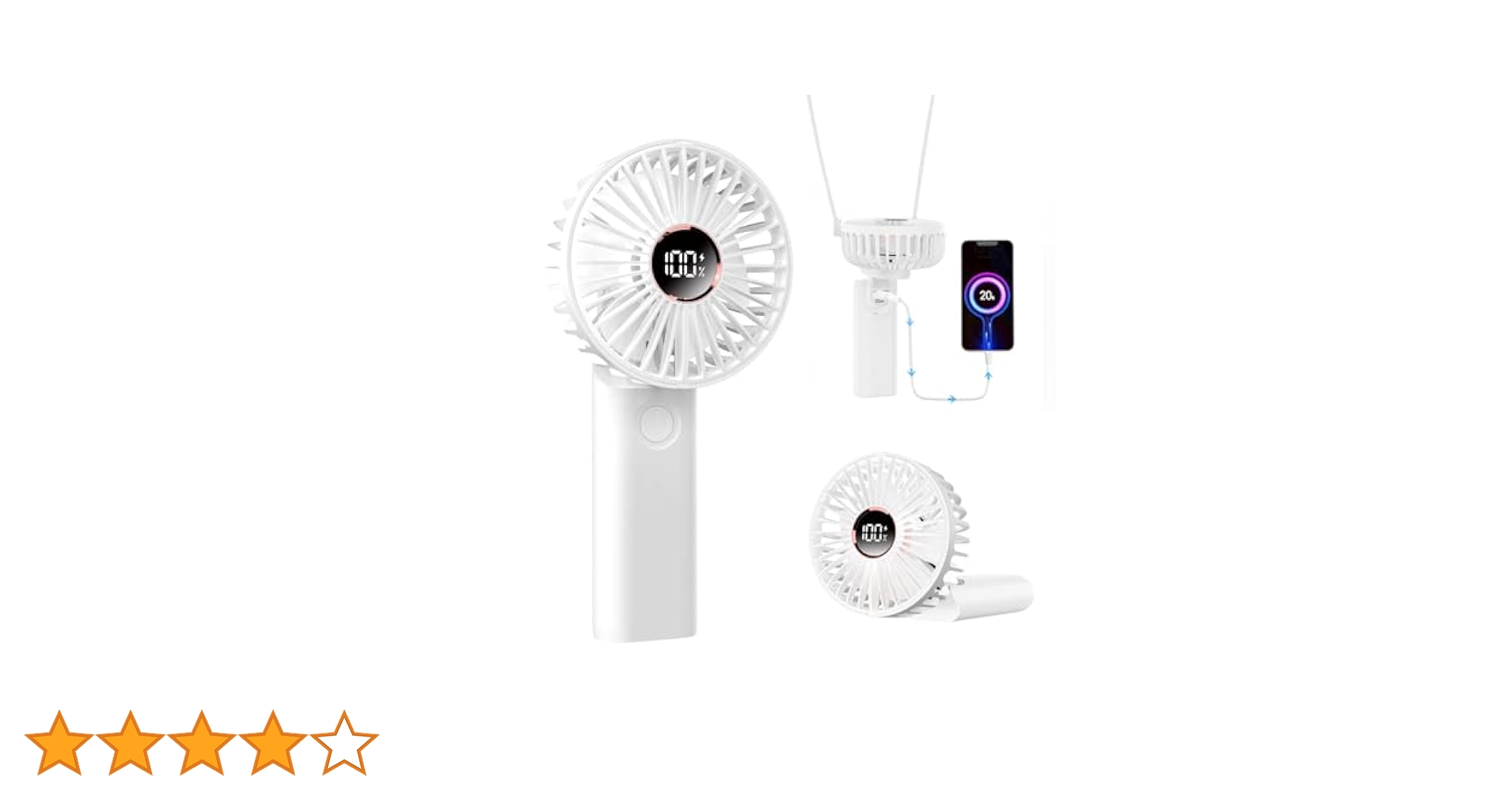 Amazon | 携帯扇風機 MFEESYOB 2025年最新型 ハンディファン【6